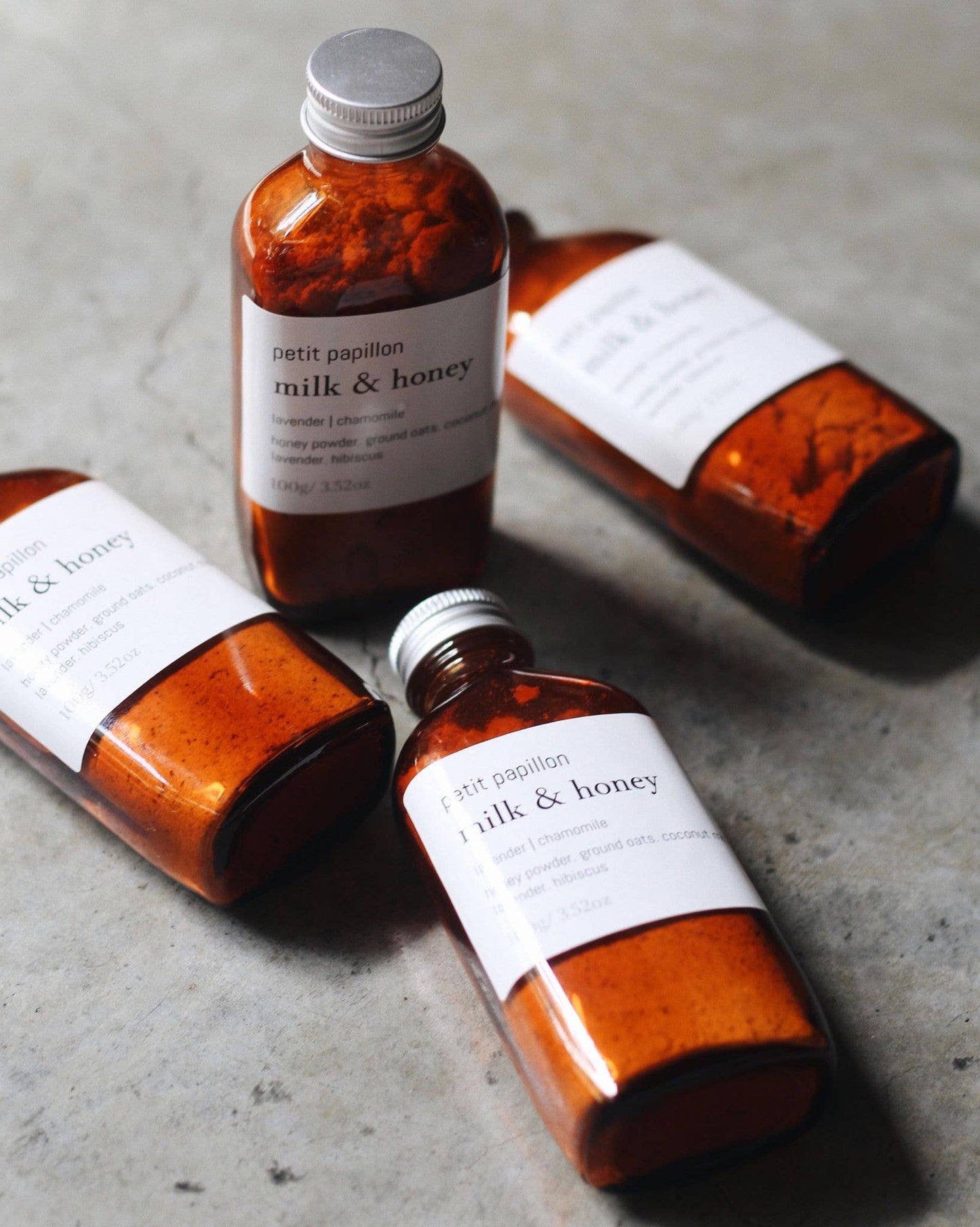 Milk & Honey Bath Milk: 200 Grams Glass Bottle