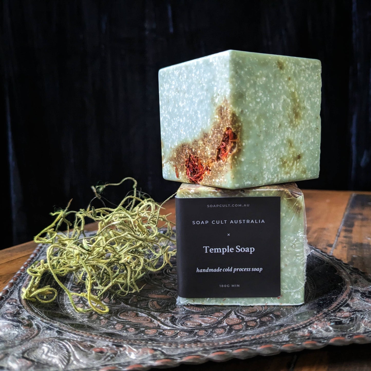 Temple Sea Salt Body Soap | Sage, Bergamot, Cedar