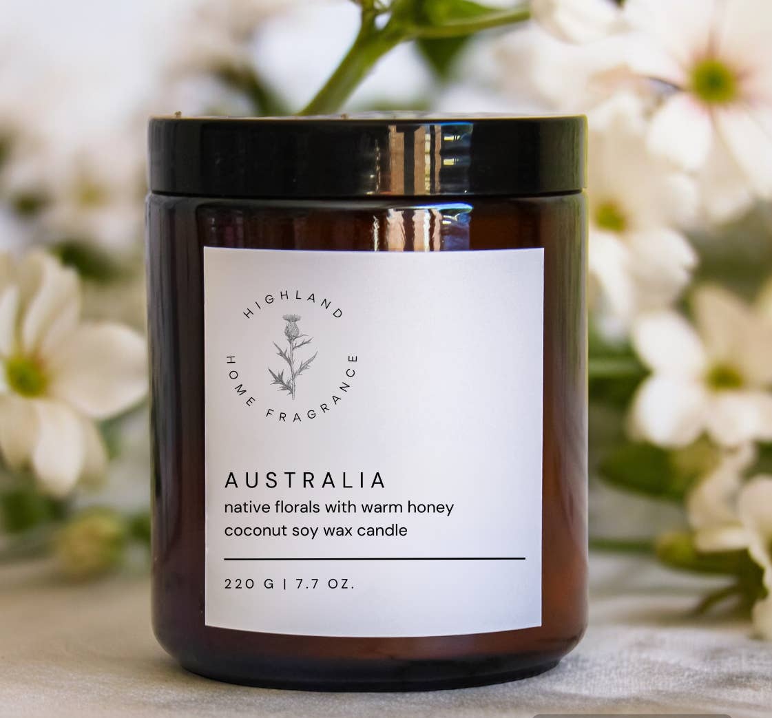 Australia | Native Florals + Honey | 220g Coco Soy Candle