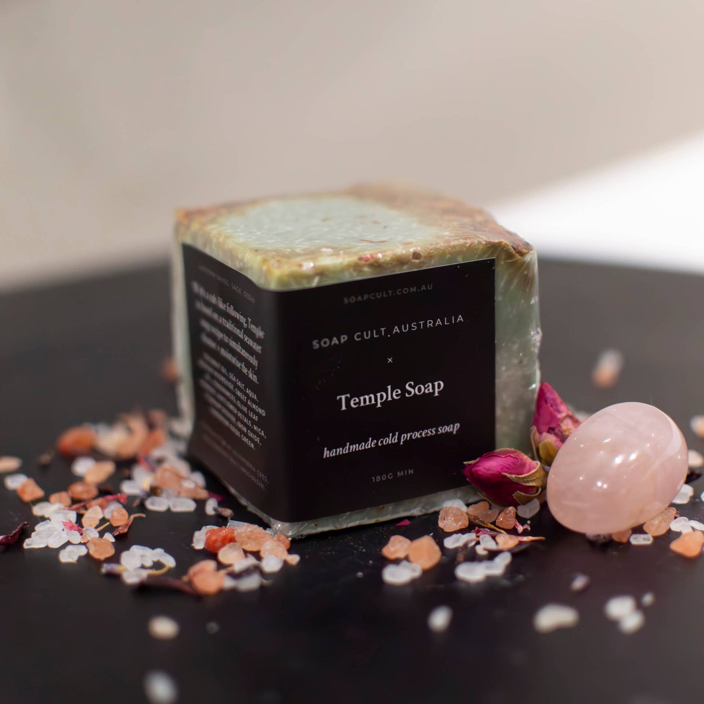 Temple Sea Salt Body Soap | Sage, Bergamot, Cedar