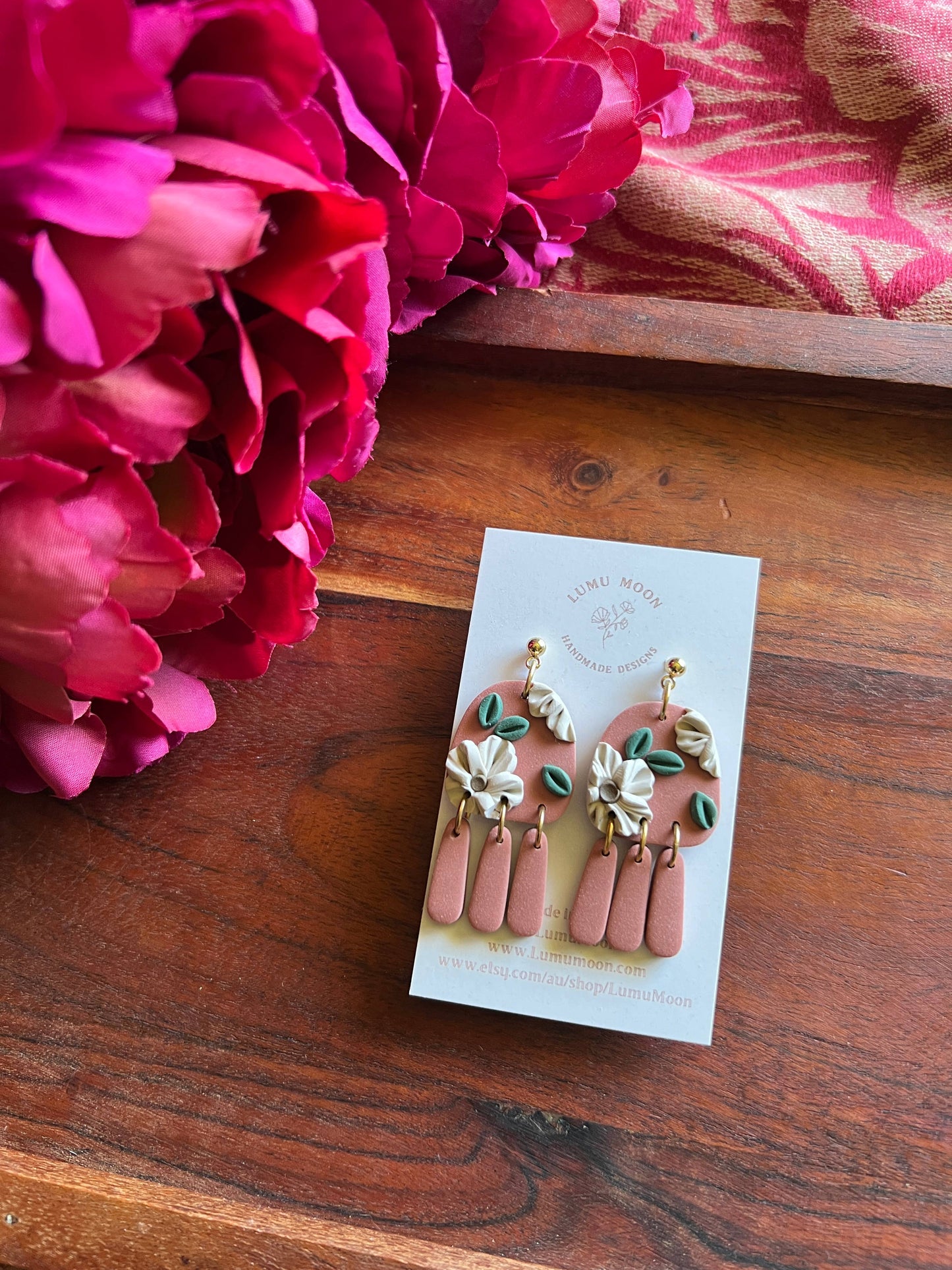 Earthy Floral Earrings