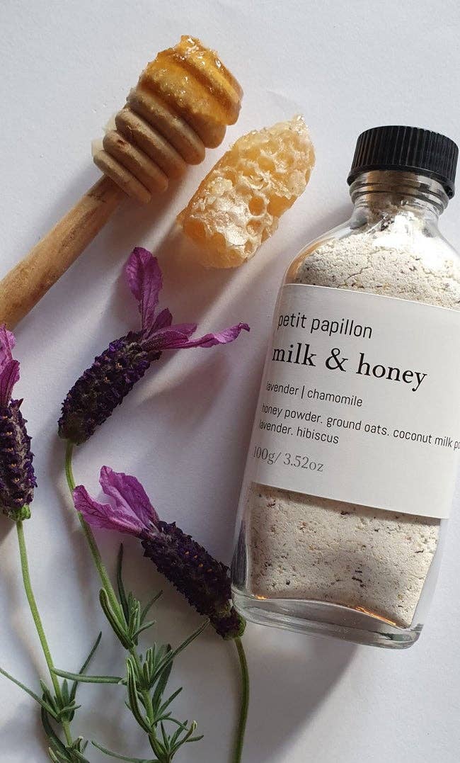 Milk & Honey Bath Milk: 200 Grams Glass Bottle