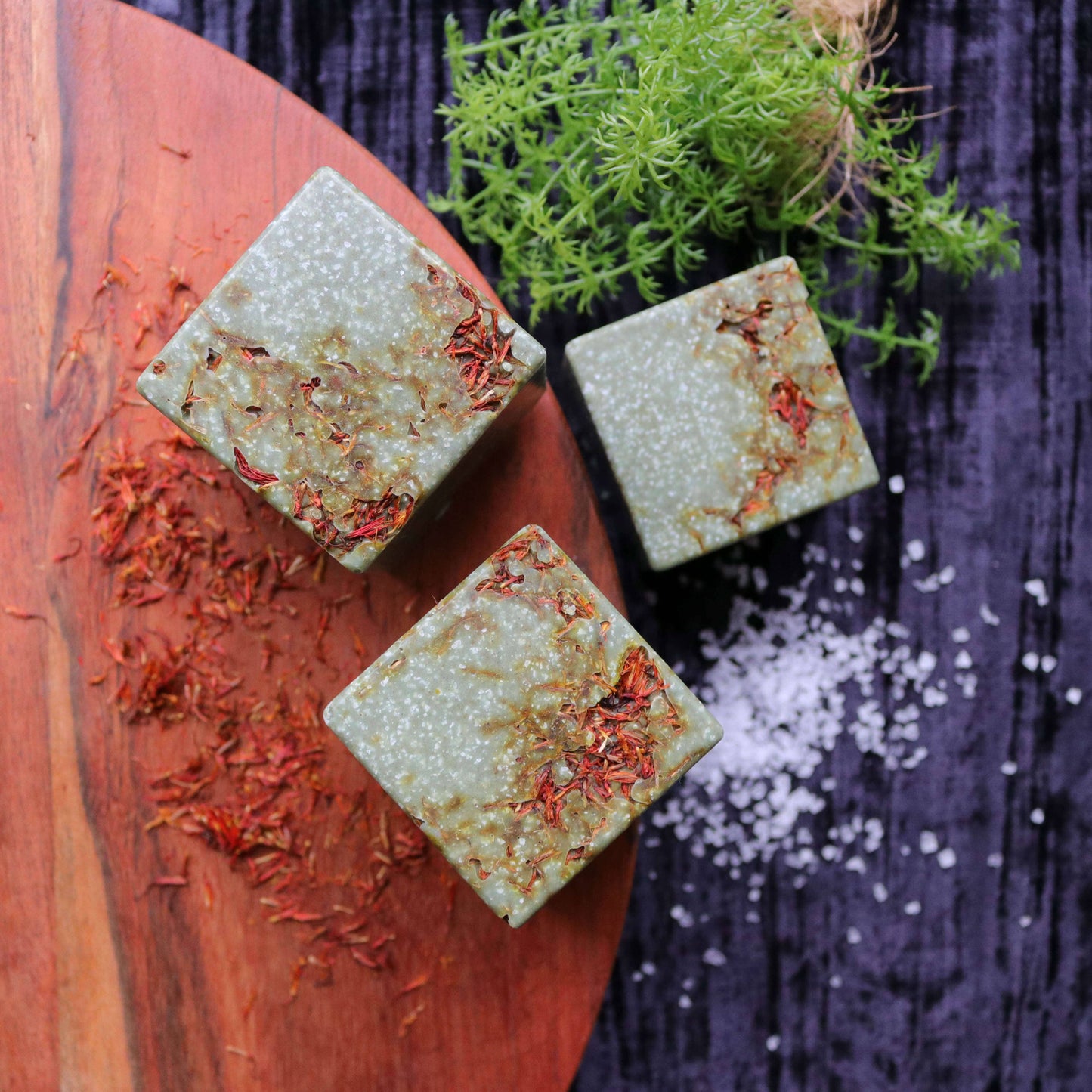 Temple Sea Salt Body Soap | Sage, Bergamot, Cedar