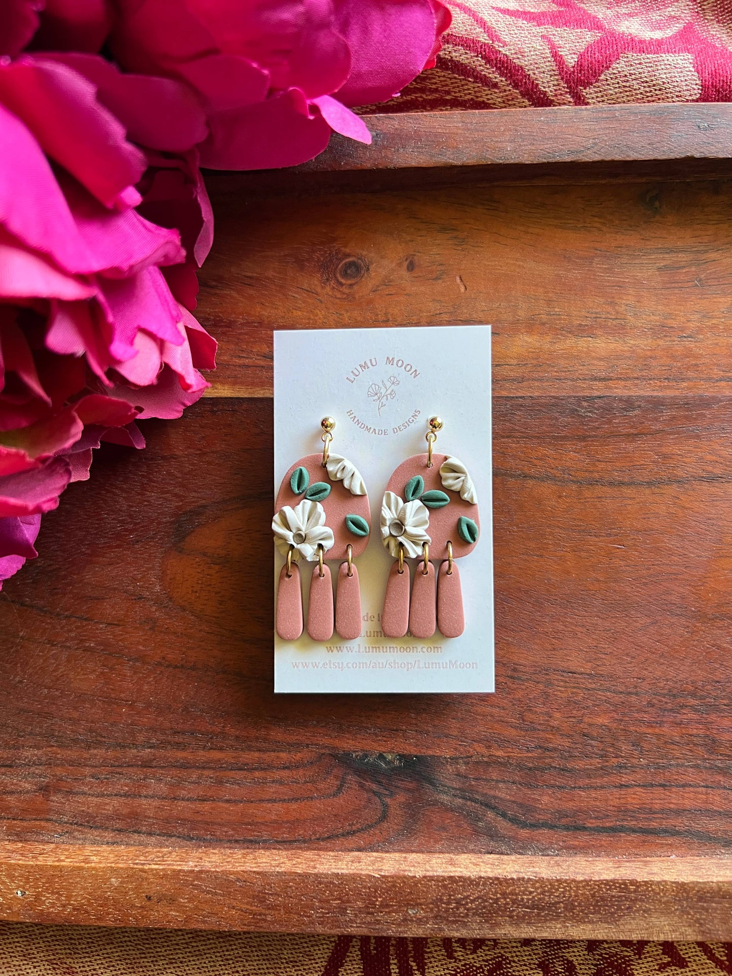 Earthy Floral Earrings