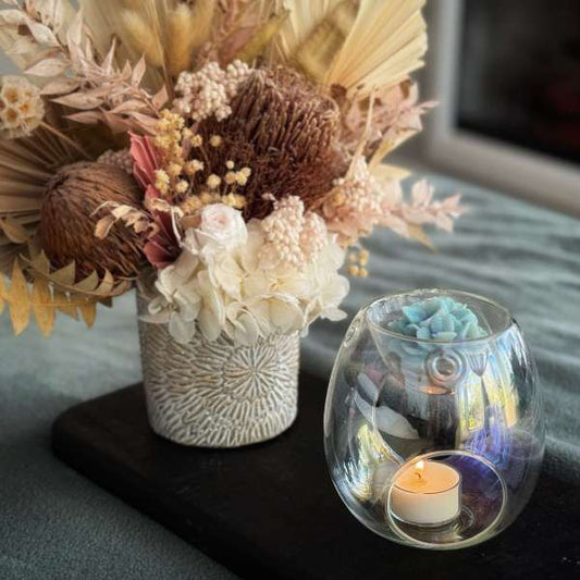 Clear Pearl Wax Melt Burner